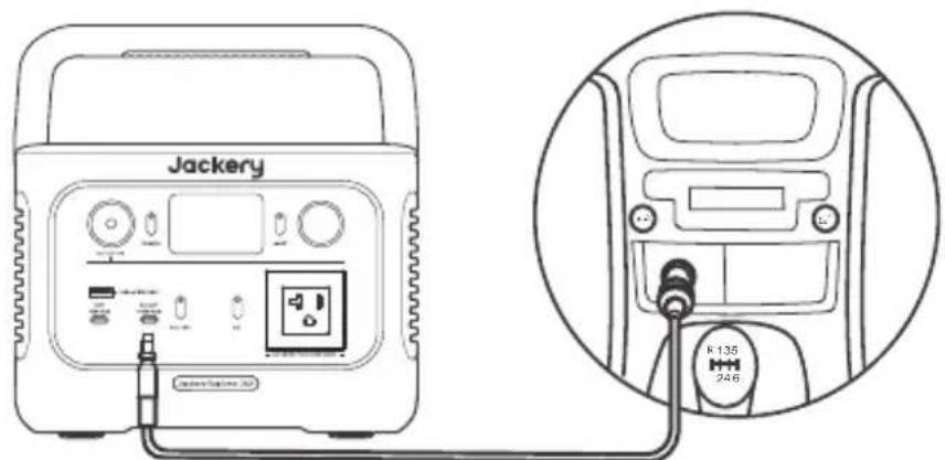 Jackery Explorer 240 v2 - Recharge dans la voiture - 1