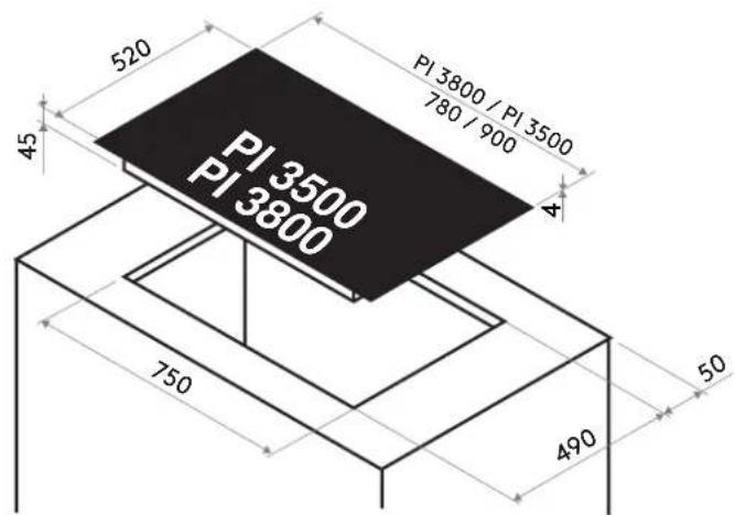Pando PI 3800 - Монтаж варочной панели - 3