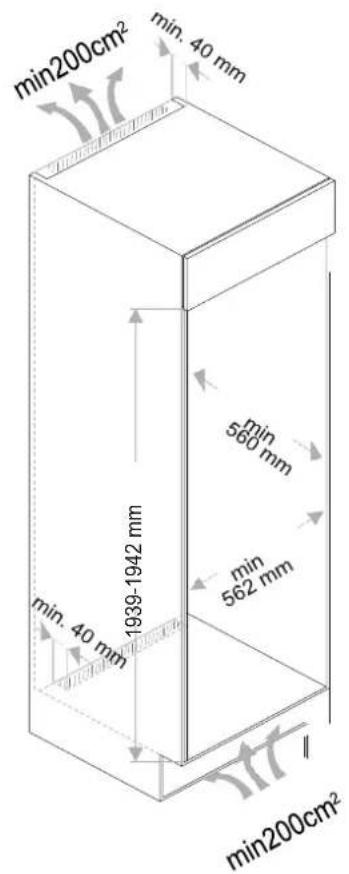 Pando PFBI L COMBI - INSTRUCTIONS D'INSTALLATION ET DIMENSIONS - 1