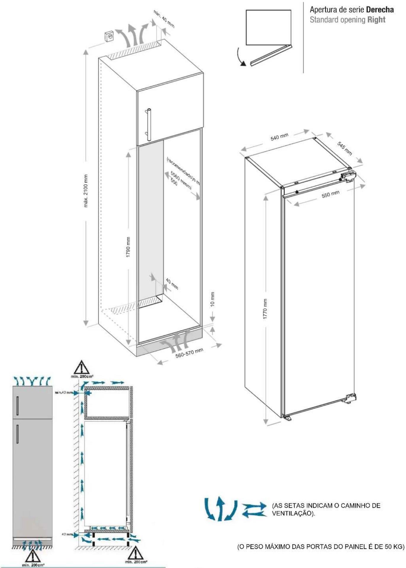 Pando PFBI FRIGO - Compartimento de alimentos frescos - 1