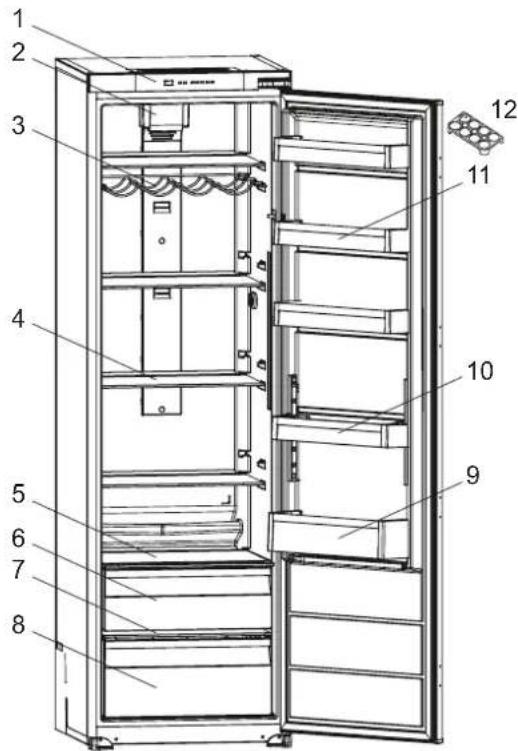 Pando PFBI FRIGO - DESCRIPTION OF THE APPLIANCE - 1