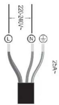 Pando PI-3111 - Ligação da placa de alimentação eléctrica - 5
