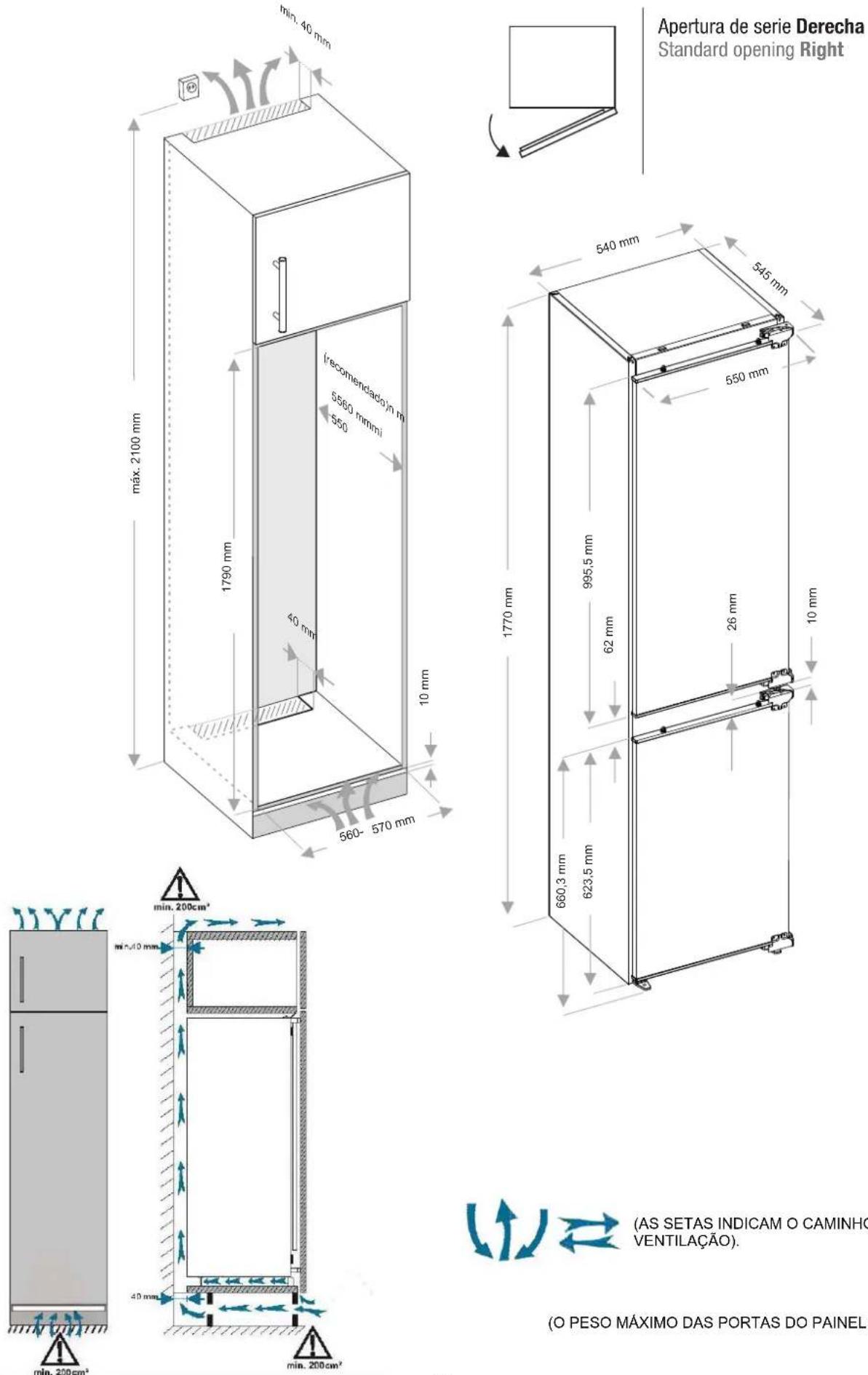 Pando PFBI COMBI - Dimensões - 1