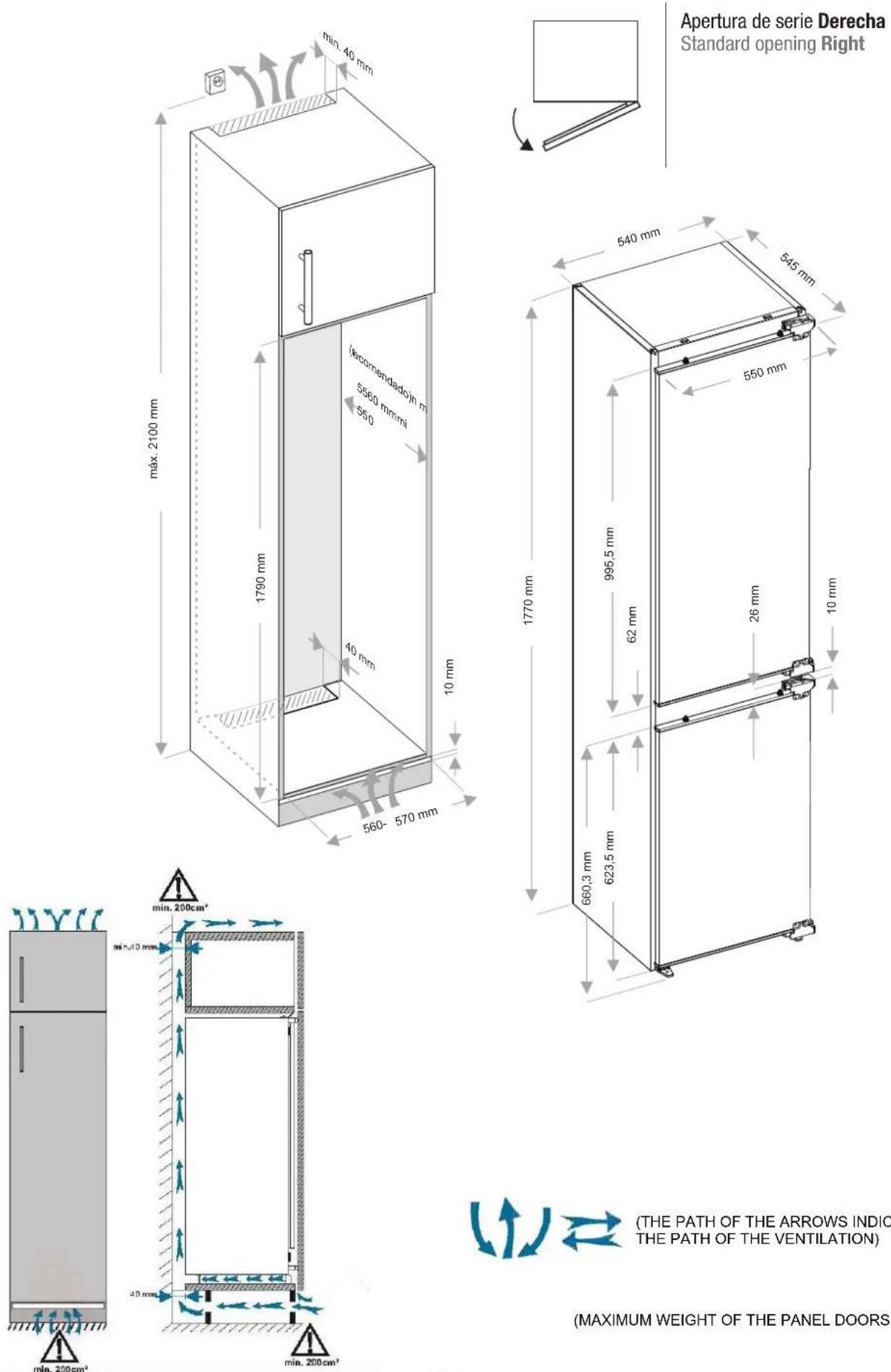 Pando PFBI COMBI - Dimensions - 1
