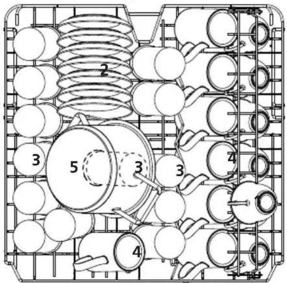 Pando PLB-7161 - Cesta superior: - 1