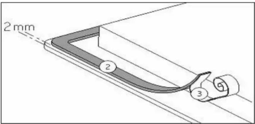 Pando PI-DOM - How to stick the gasket: - 1