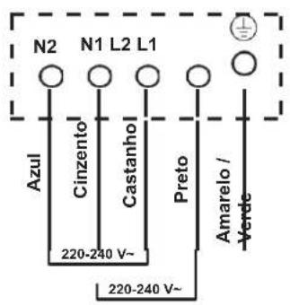Pando PI-3211 - Ligação da placa de alimentação eléctrica - 3