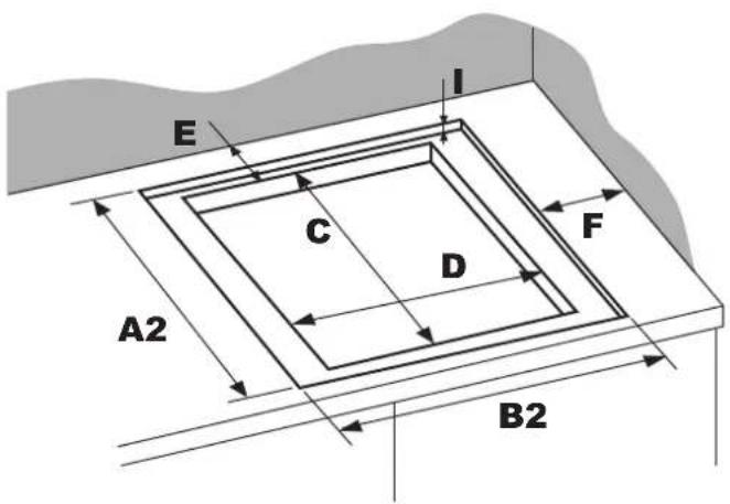 Pando PI-3211 - Modèle Dimensions de montage PI - 3111 - 1