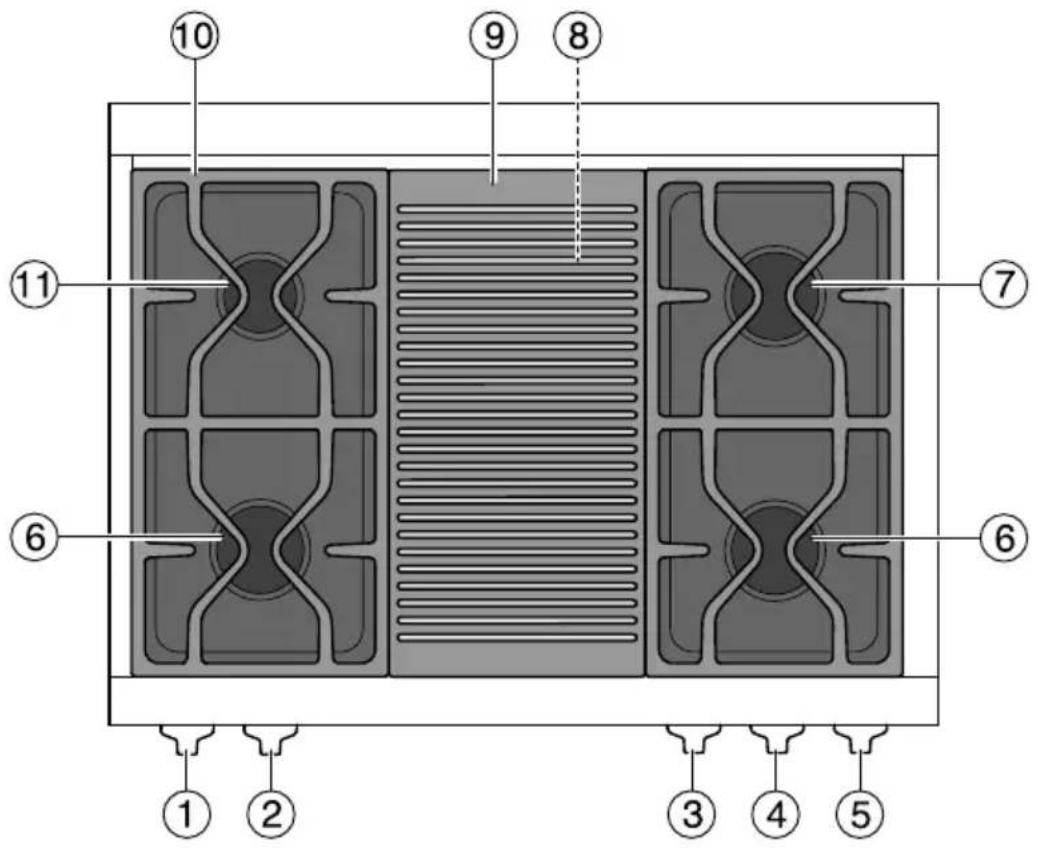 MIELE HR 1954-2 LP - Surface de cuisson - 1