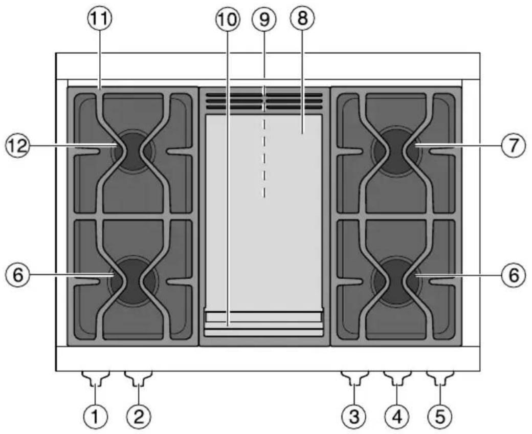 MIELE HR 1954-2 LP - Surface de cuisson - 1