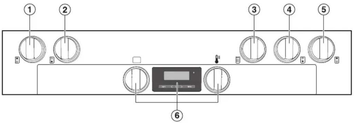 MIELE HR 1134-1 G - Panneau de commande - 1