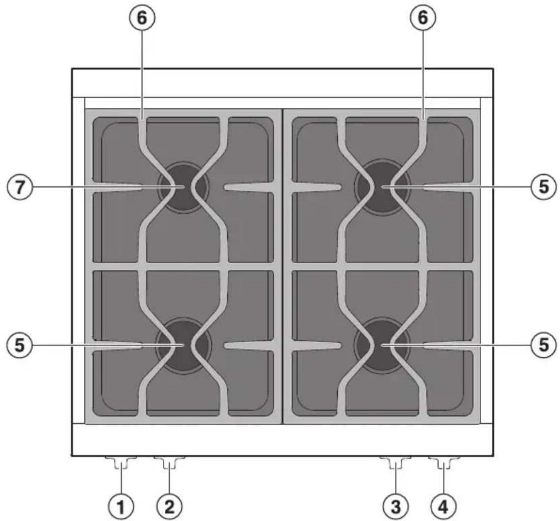 MIELE HR 1134-1 G - Surface de cuisson - 1