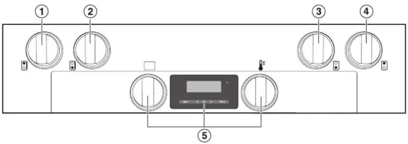 MIELE HR 1134-1 G - Panneau de commande - 1