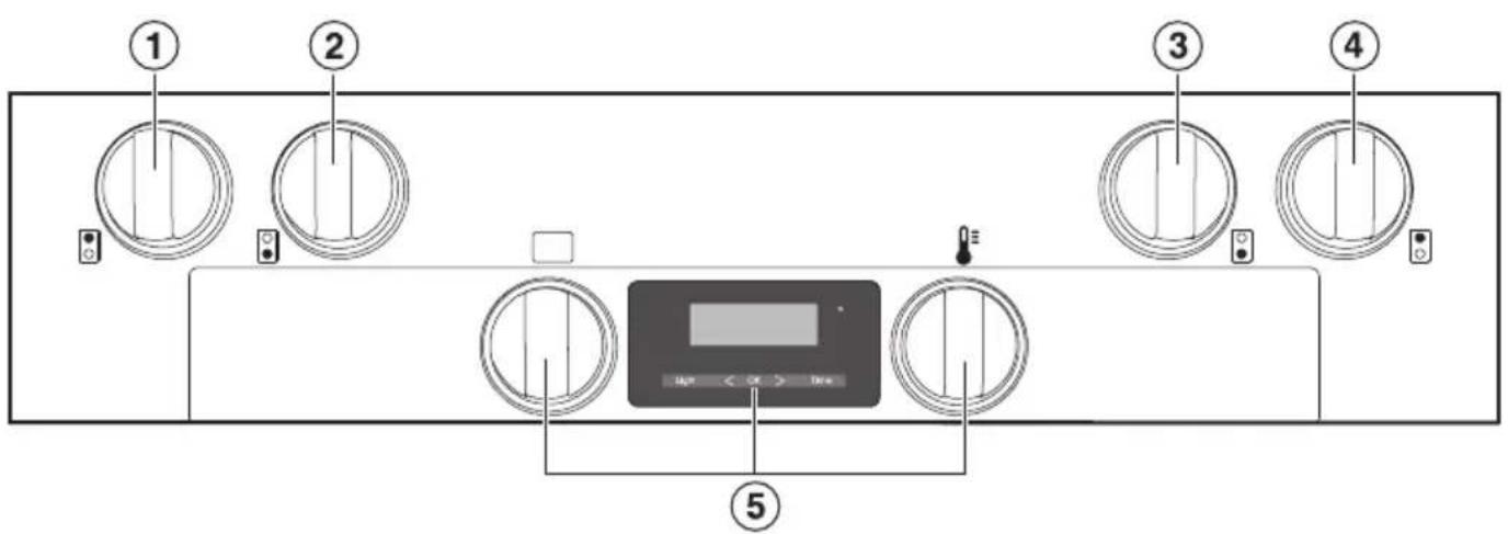 MIELE HR 1134-1 G - Panneau de commande - 1