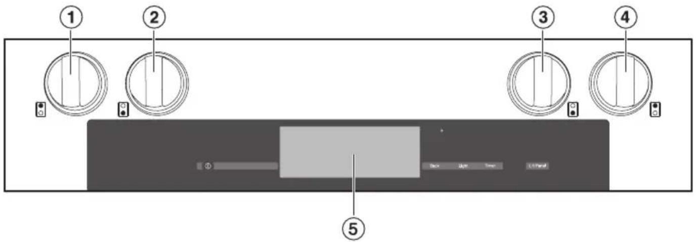 MIELE HR 1134-1 G - Panneau de commande - 1