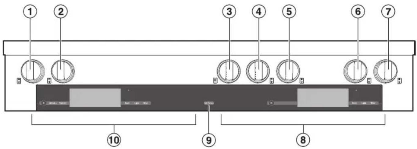 MIELE HR 1134-1 G - Panneau de commande - 1