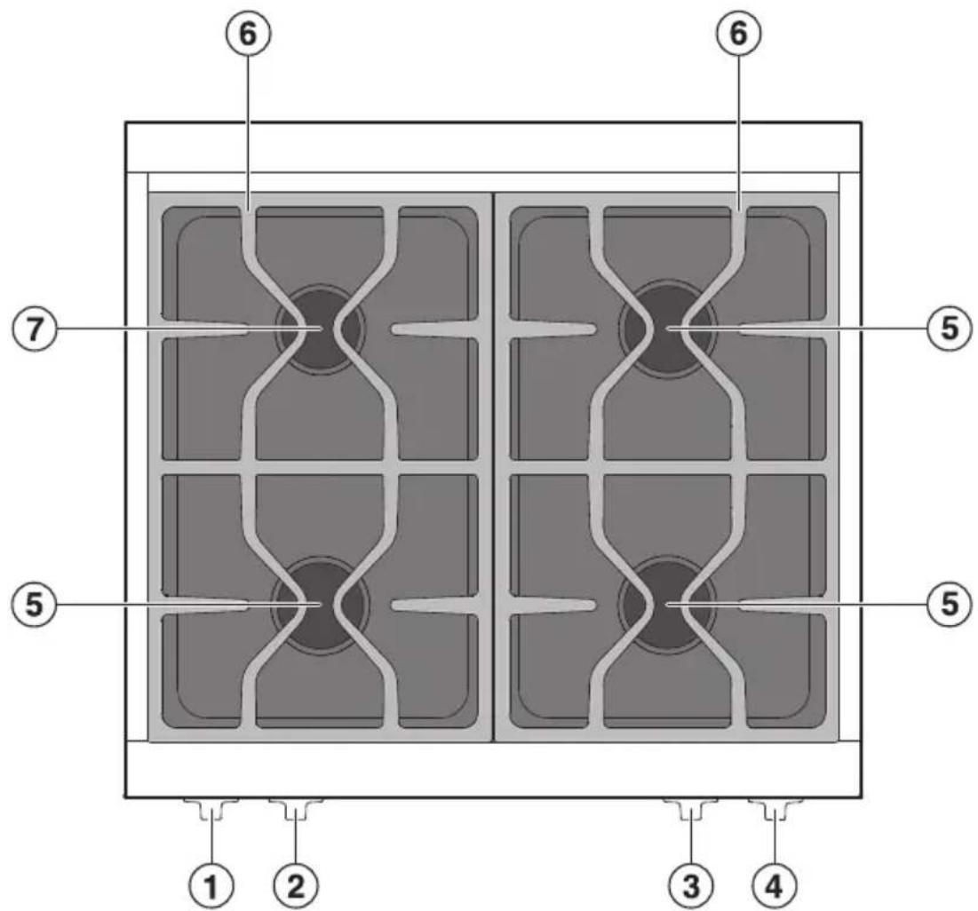 MIELE HR 1134-1 G - Surface de cuisson - 1