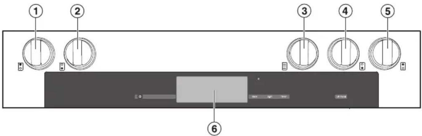 MIELE HR 1134-1 G - Panneau de commande - 1