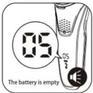 TECHWOOD TRZ-956 - LA BATTERIE EST VIDE IL FAUT DONC LE CHARGER. IL CHARGE 90% AU BOUT D'UNE 1 HEURE DE CHARHE - 1