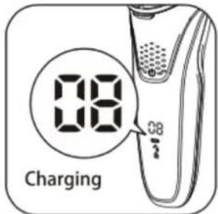 TECHWOOD TRZ-956 - LA BATTERIE EST VIDE IL FAUT DONC LE CHARGER. IL CHARGE 90% AU BOUT D'UNE 1 HEURE DE CHARHE - 3
