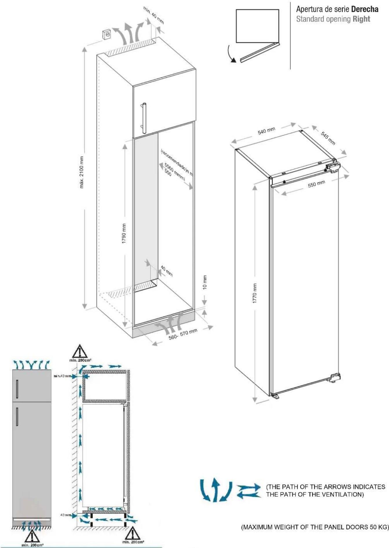 Pando PFBI CONG - Dimensions - 1