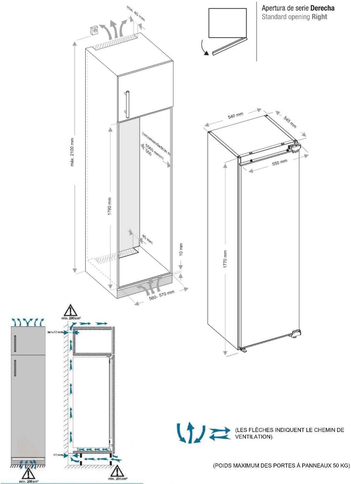 Pando PFBI CONG - Dimensions - 1