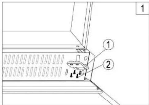 Pando PVMAV 60-25 - DIAGRAM – MODELS FITTED UNDER A WORKTOP - 1