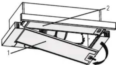 BEKO HNT61310WH - Reiniging van het vetfilter - 1