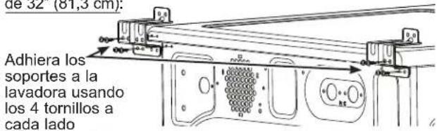 GE PFD95ESPWDS - ③ INSTALE LOS SOPORTES APROPIADOS PARA LA LAVADORA - 1
