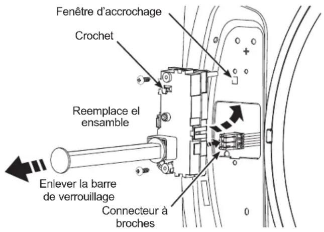 GE PFW955SPWDS - RETIREZ L'ASSEMBLAGE DE VERROU ET INSTALLLEZ-LE SUR LE COTÉ OPPOSE DE LA LAVEUSE (SUITE) - 2