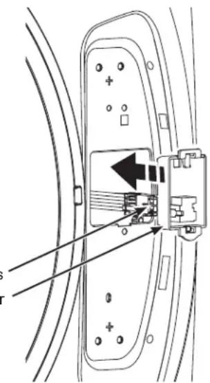 GE PFW955SPWDS - REBRANCHEZ LE CONNECTEUR A BROCHES DE LA LAVEUSE ET REPLACEZ LE SUPPORT DE BORNIER - 1