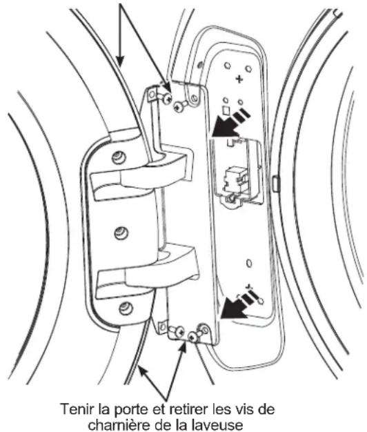 GE PFW955SPWDS - RETIREZ L'ASSEMBLAGE DE PORTE - 1