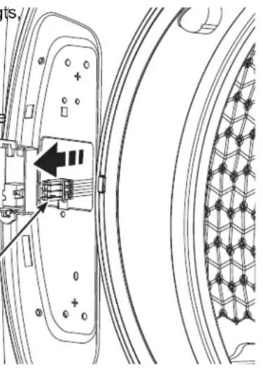 GE PFW955SPWDS - RETIREZ LE SUPPORT DE BORNIER ET DÉBRANCHEZ LE CONNECTEUR À BROCHES DE LA LAVEUSE - 1