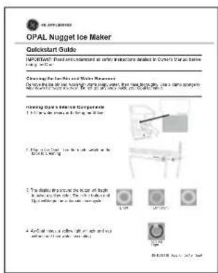 GE Profile Opal OPAL01GHWSS - Entretien Et Nettoyage - 11