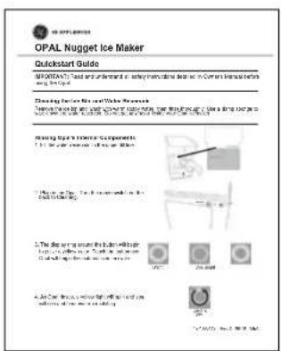 GE Profile Opal OPAL01GHWSS - AVERTISSEMENT - 5