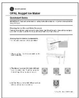 GE Profile Opal OPAL01GHSDTK - AVERTISSEMENT - 5