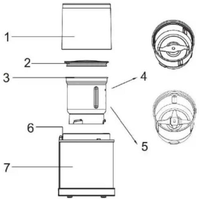 Brentwood CG-162S - Parts: - 1
