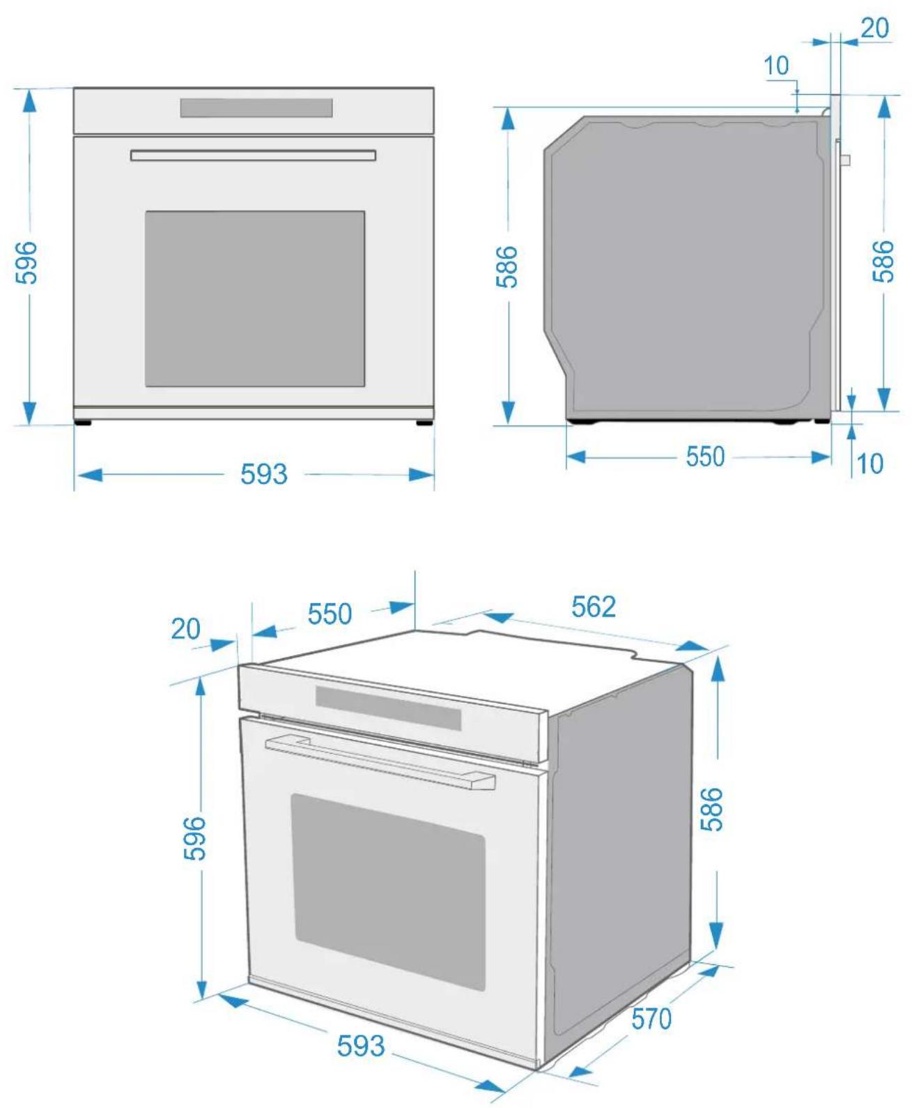 Pando PHB-841 - DIMENSIONES PHB-861, PHTV-862, PHP-864 - 1