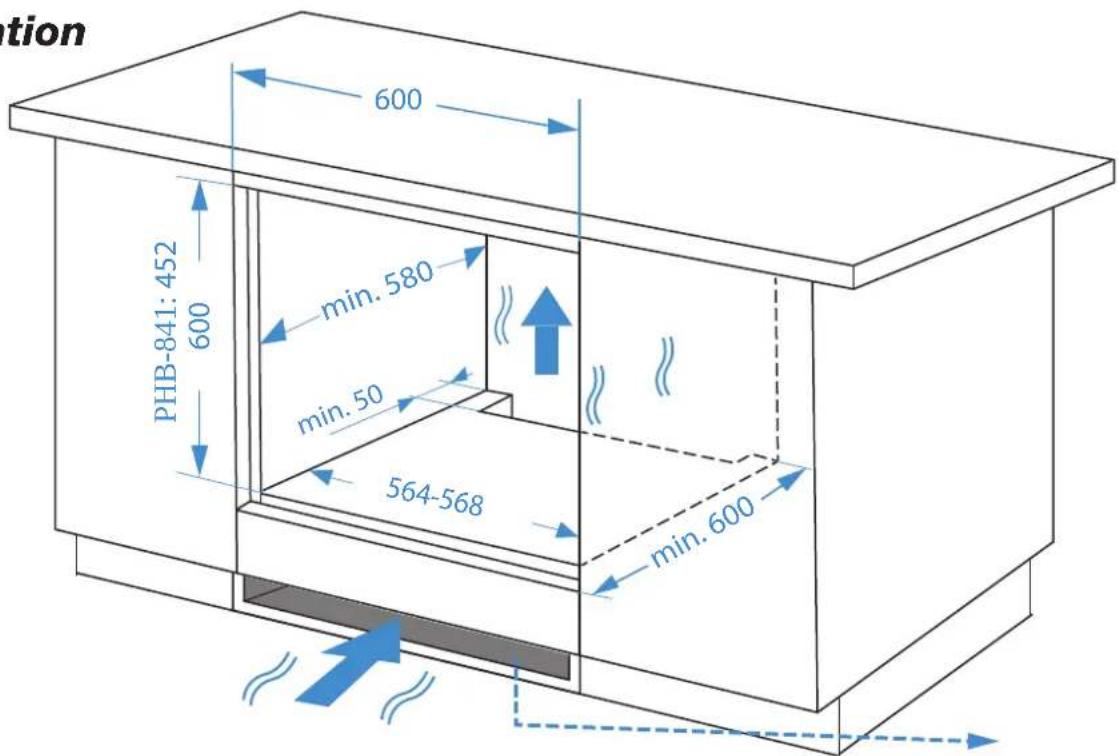 Pando PHB-861 - Installation sous le comptoir - 3
