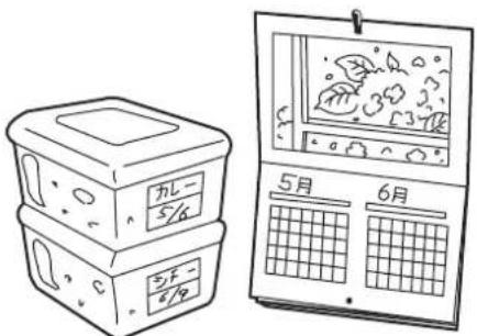 Yamazen YFR-D111 - ● 食品名と日付をメモする - 1