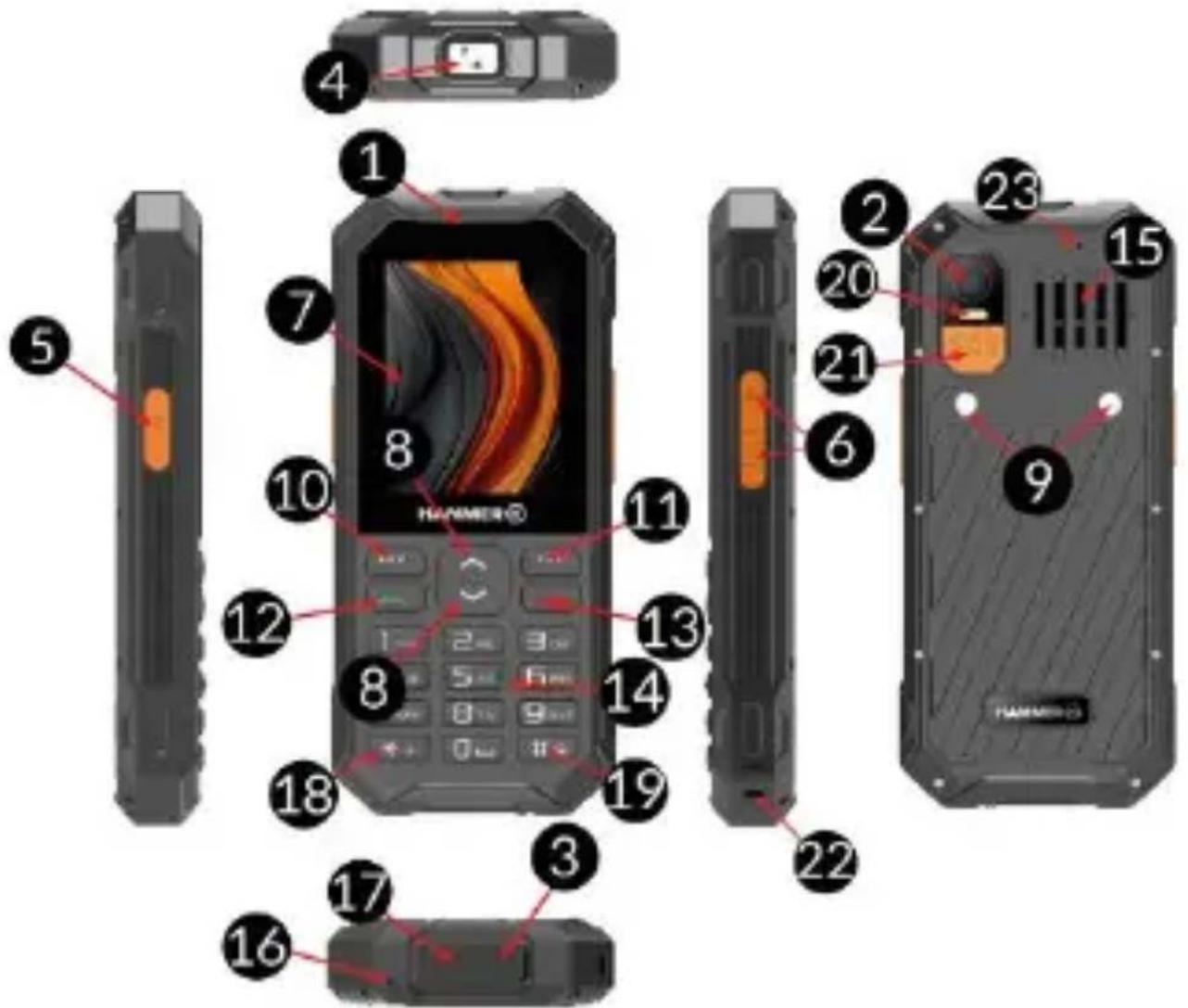 Hammer 6 LTE - Bateria: - 2