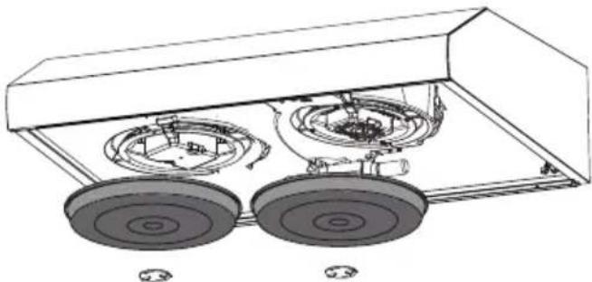 BEKO HNS61320X - Remplacement du filtre à carbone (mode de circulation de l'air) - 1