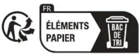 FR ÉLÉMENTS PAPIER BAC DE TRI