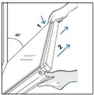 HAIER H6 ID46R5YTB - OUTSIDE THE OVEN: removal and cleaning the glass door - 3