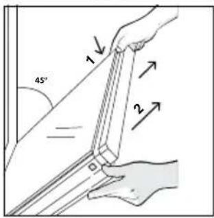 HAIER H6 ID66G3HTB - OUTSIDE THE OVEN: removal and cleaning the glass door - 3