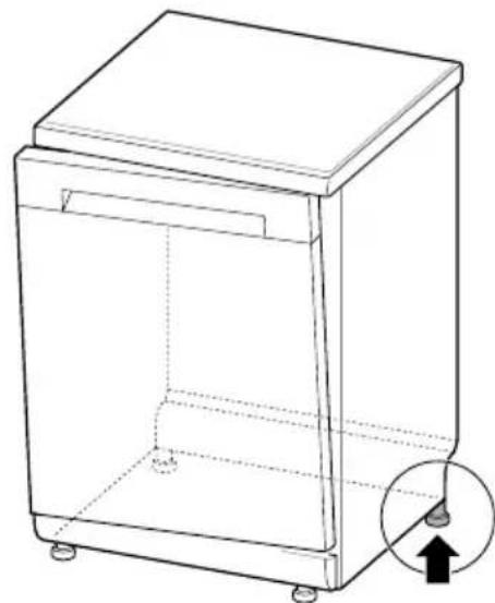 LG DF030FL - Cas 2. La porta està inclinada cap a l'esquerra - 1