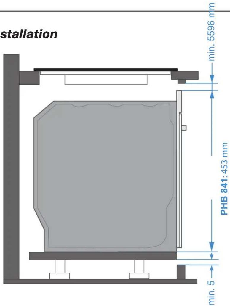 Pando PHP-864 - Under-counter installation - 2