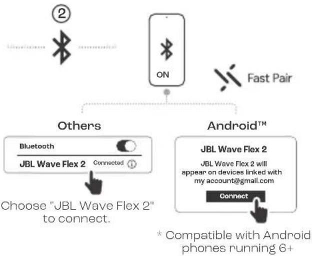 JBL Wave Flex 2 - POWER ON &amp; CONNECT - 3