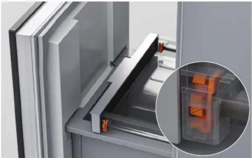 Fisher & Paykel RS3084WRUE1 - Retrait du bac supérieur du congélateur - 2
