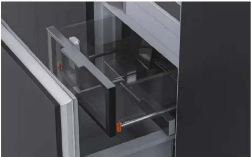 Fisher & Paykel RS3084WRUE1 - Retrait des bacs du réfrigérateur - 2